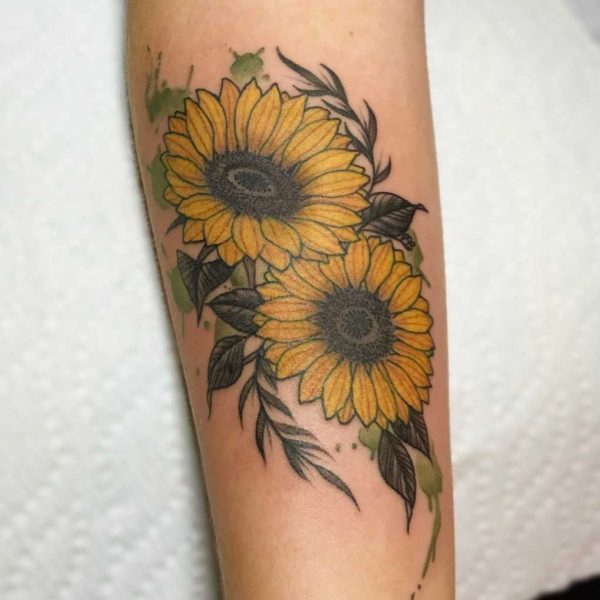 Dock: Watercolor Sunflowers