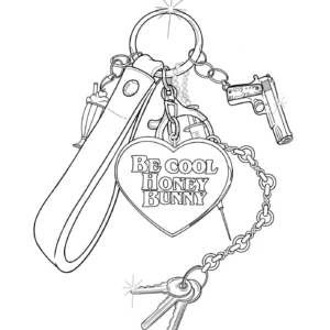 Pulp Fiction Keychain